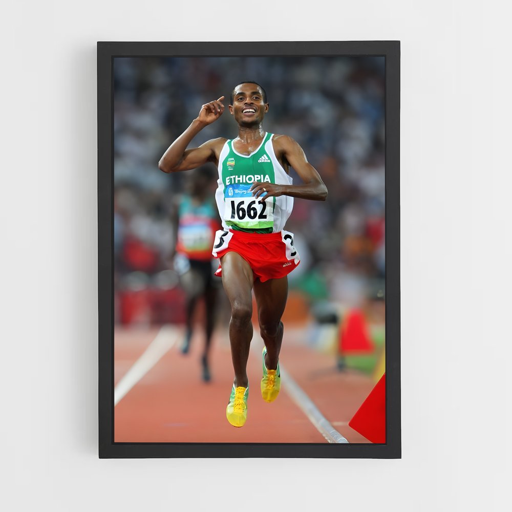 Poster La Victoire d'Ethiopie – affiche Athlétisme (vue 2)